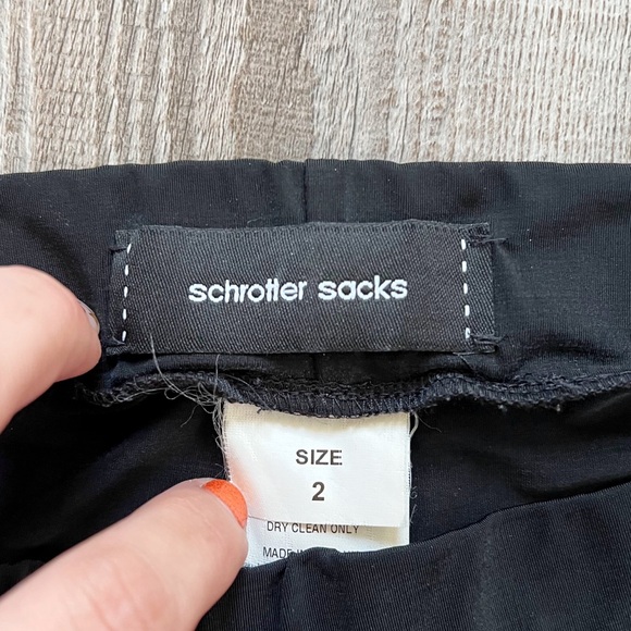 Schrotter Sacks Cupro Blend Leggings in Black - Picture 6 of 6